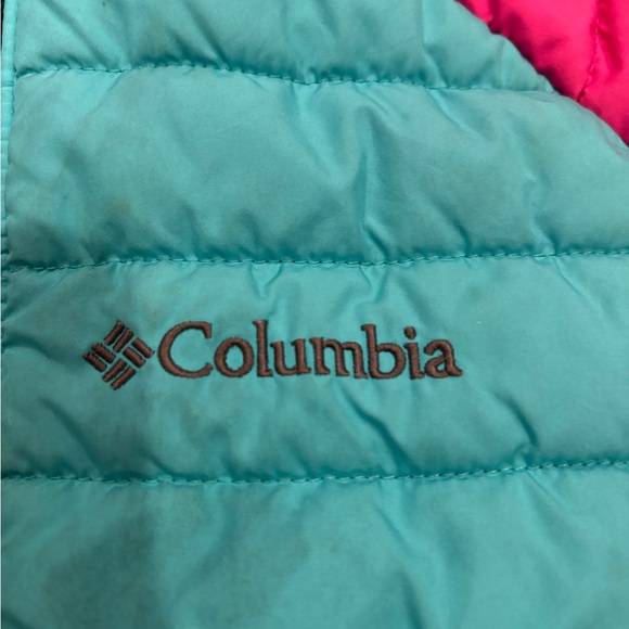 Columbia Girls Pink and Blue Insulated Coat - Picture 4 of 4